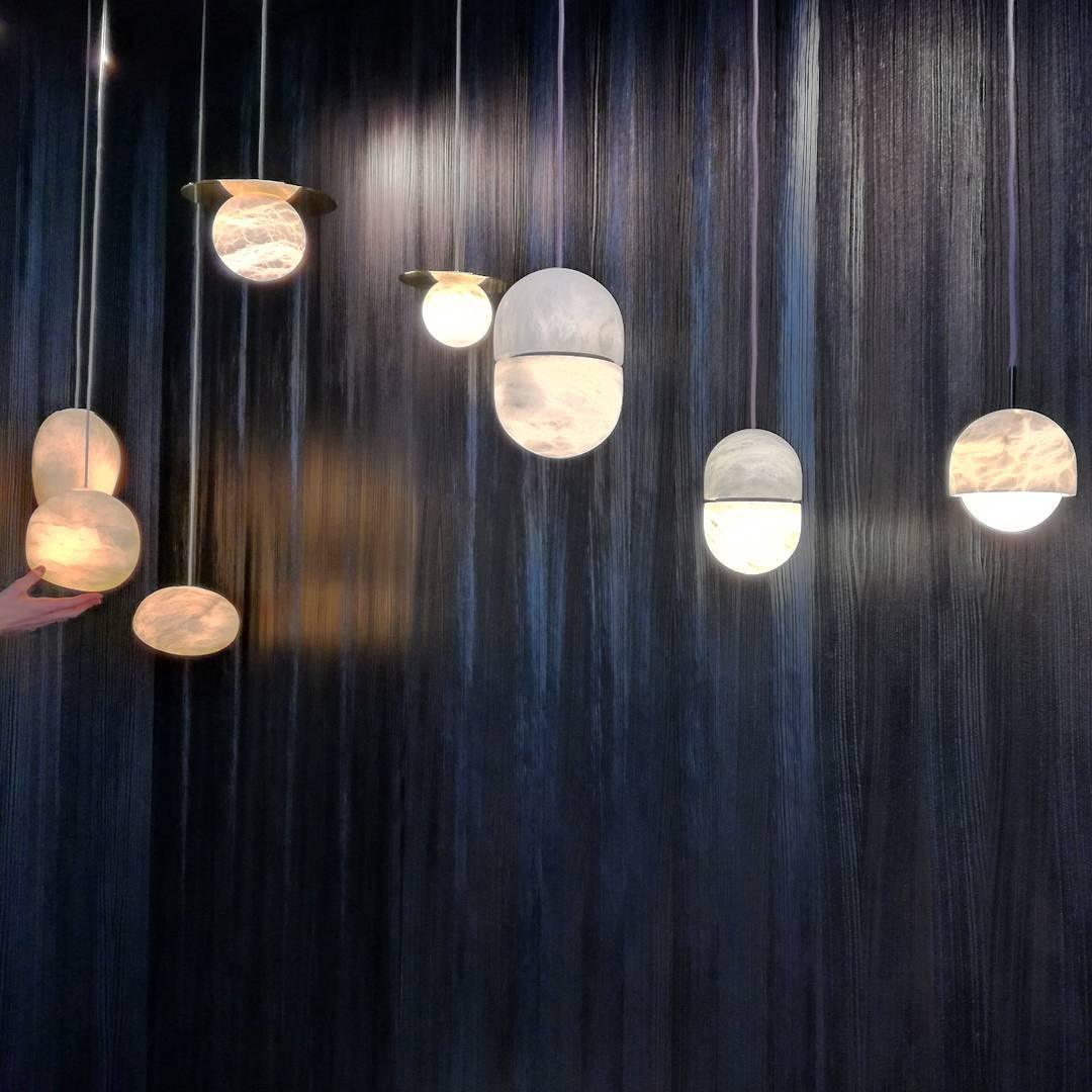 Strata Albâtre Pendentif Lumière Capsule-Forme - Neutralighting