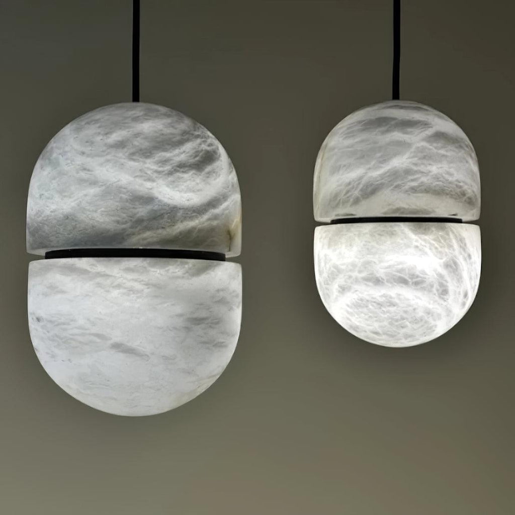 Strata Albâtre Pendentif Lumière Capsule-Forme - Neutralighting