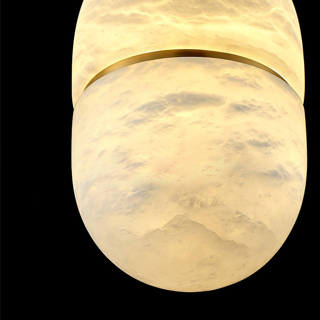 Strata Albâtre Pendentif Lumière Capsule-Forme - Neutralighting