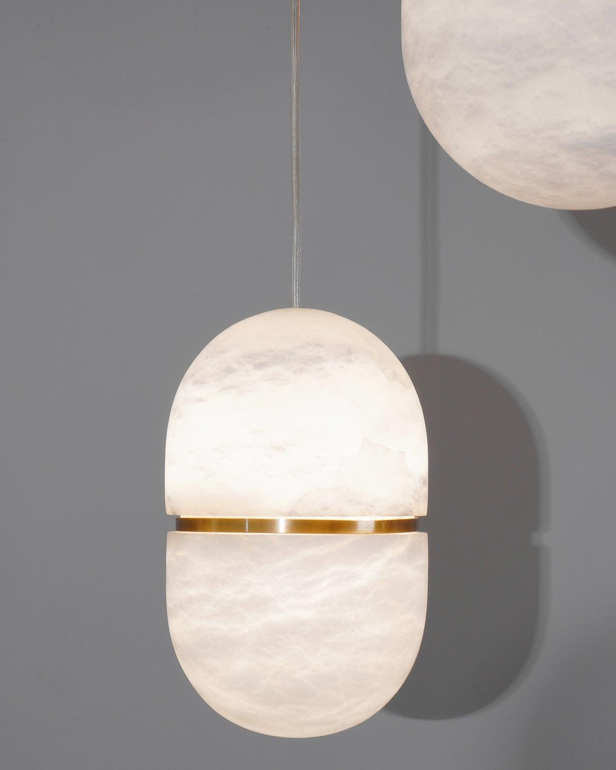 Strata Albâtre Pendentif Lumière Capsule-Forme - Neutralighting