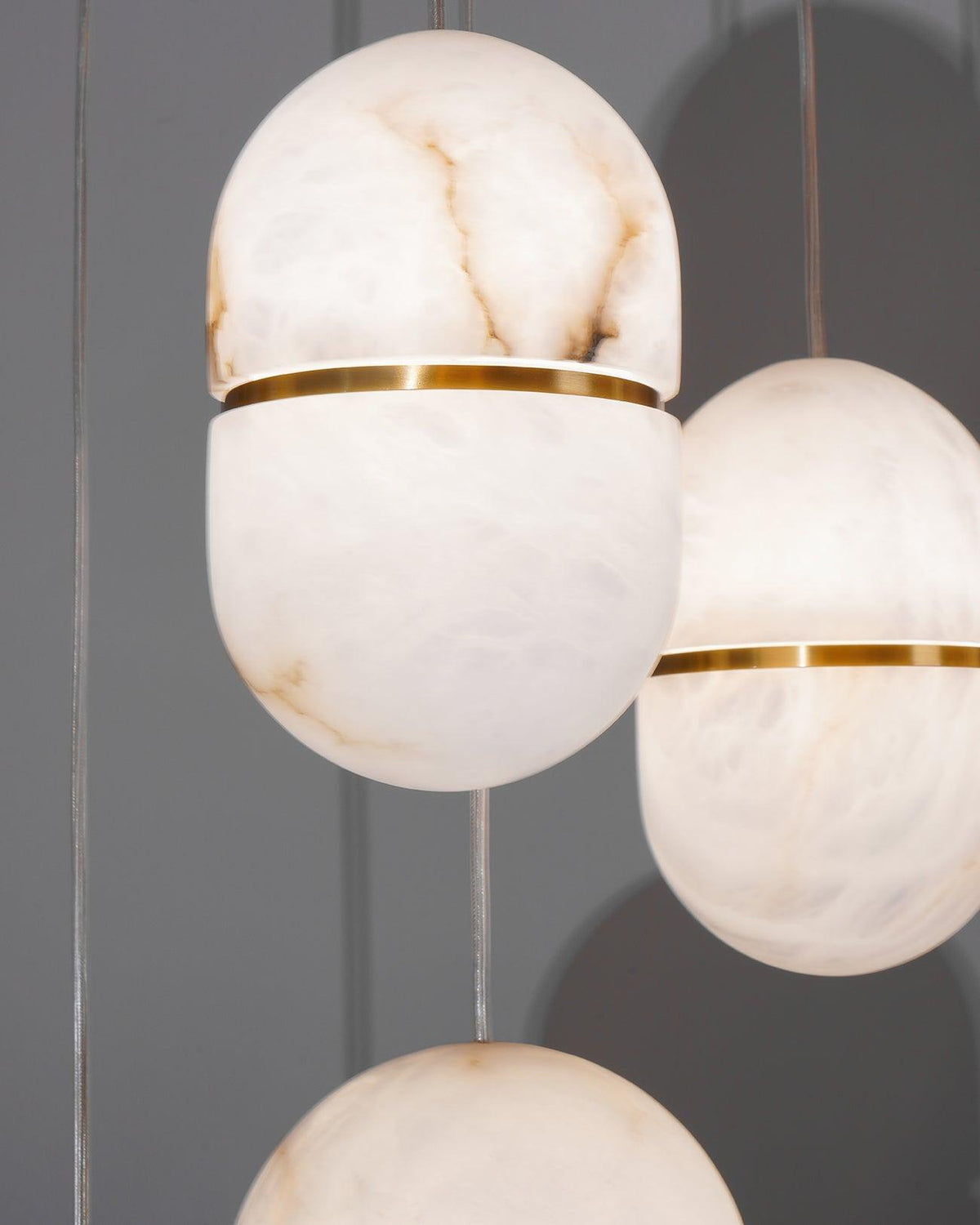 Strata Albâtre Pendentif Lumière Capsule-Forme - Neutralighting