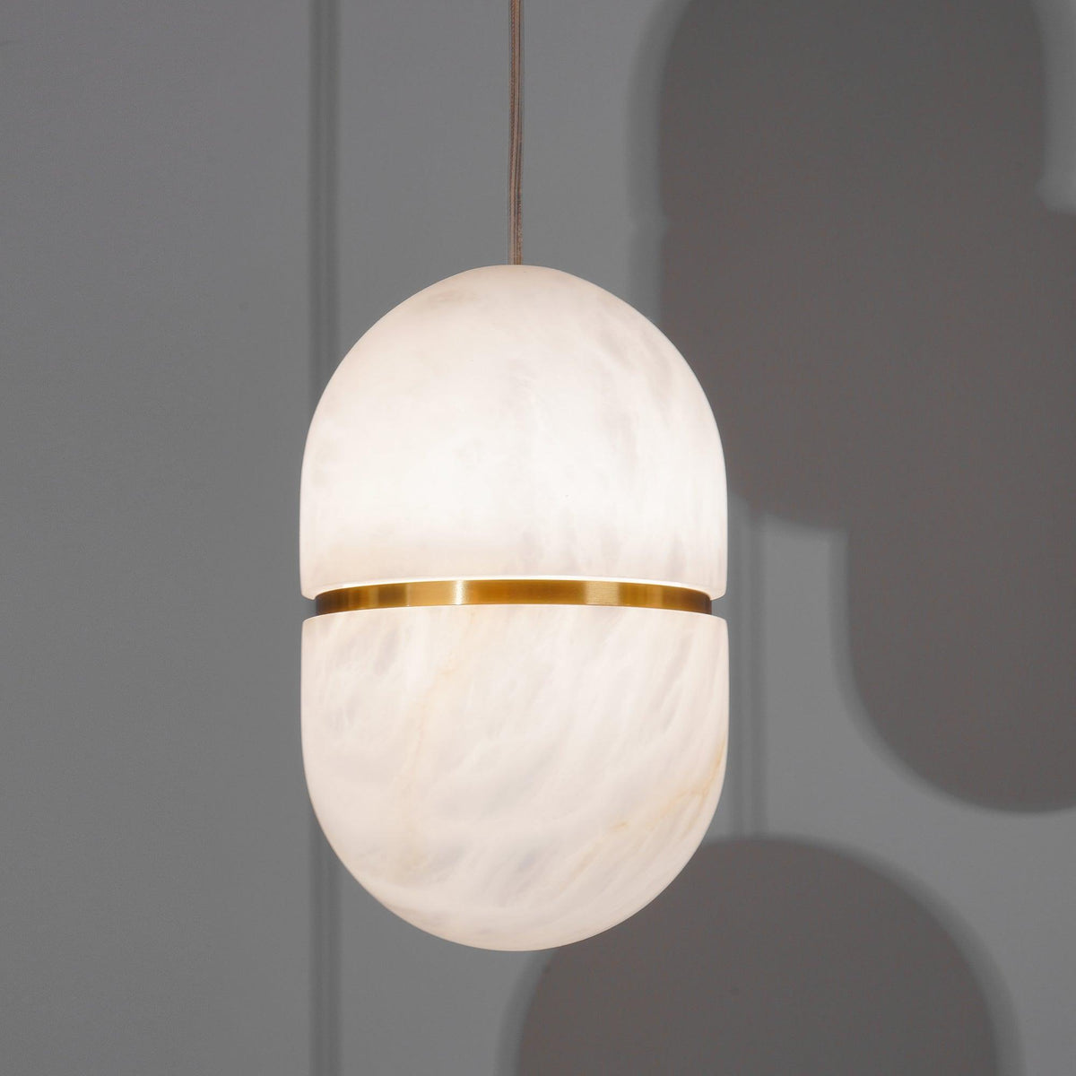Strata Albâtre Pendentif Lumière Capsule-Forme - Neutralighting