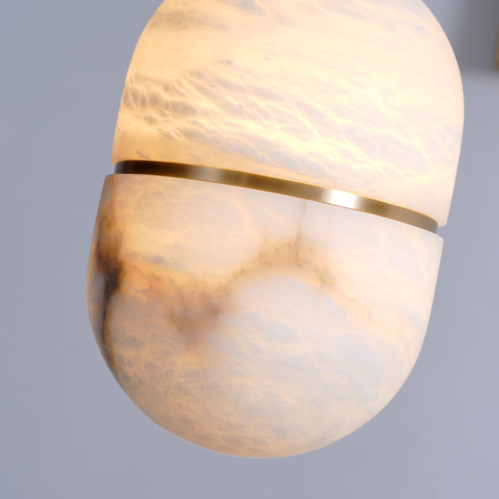Strata Albâtre Pendentif Lumière Capsule-Forme - Neutralighting