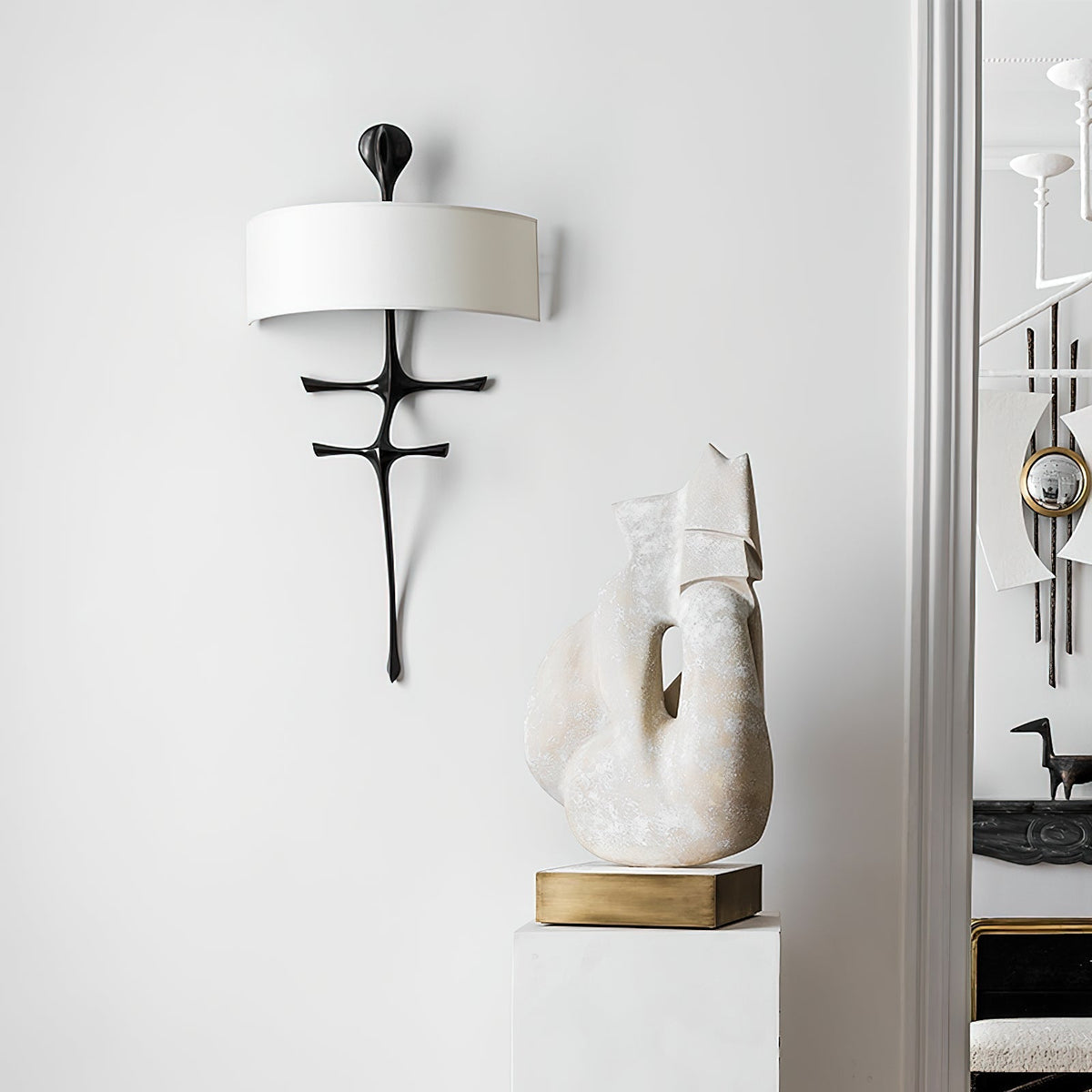 Iliror Applique Murale Métal Tissu Art Nordique Premium - Neutralighting