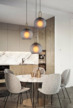 Solara Suspension en Verre Givré Swag Réglable - Neutralighting