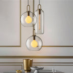 Solara Suspension en Verre Givré Swag Réglable - Neutralighting