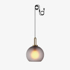 Solara Suspension en Verre Givré Swag Réglable - Neutralighting