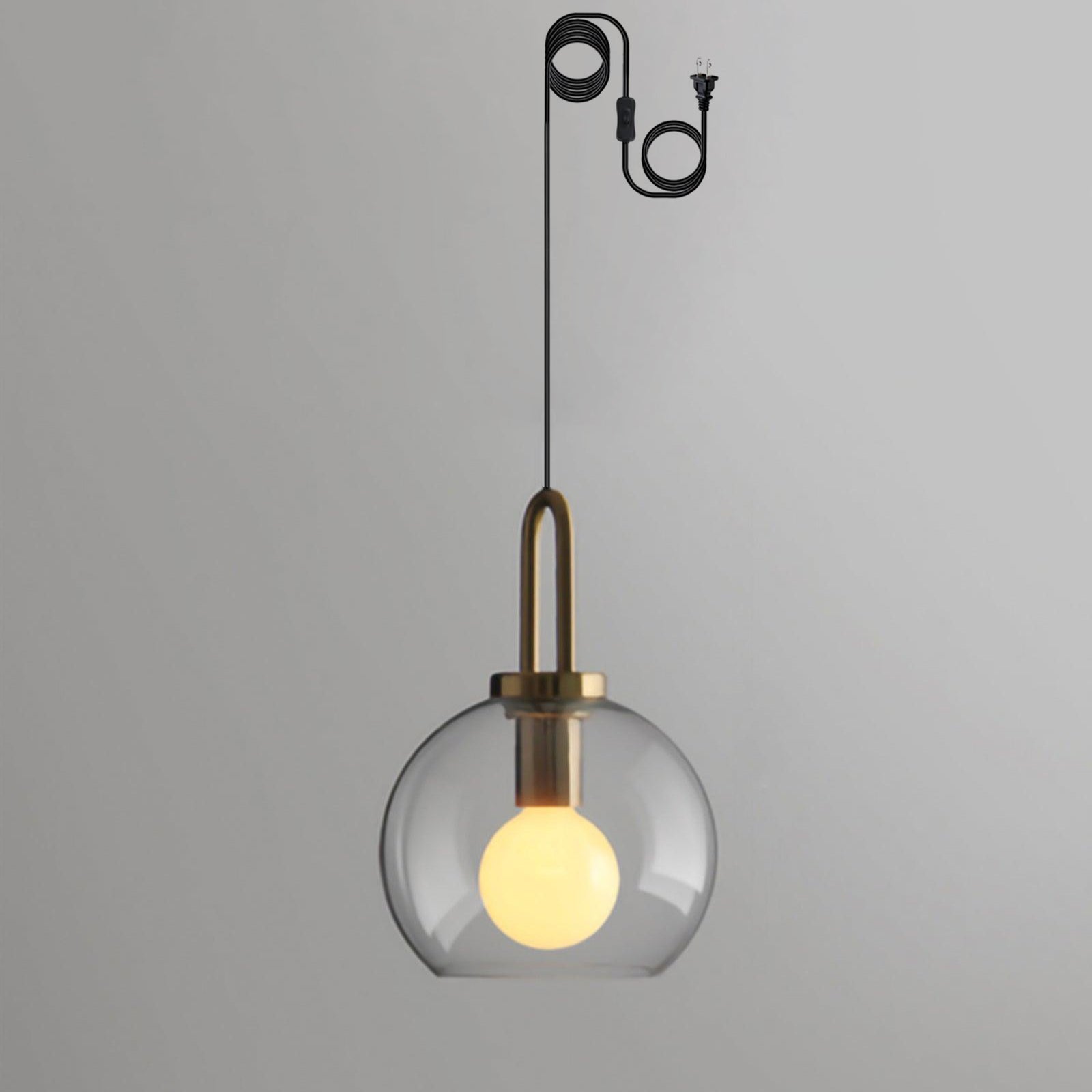 Solara Suspension en Verre Givré Swag Réglable - Neutralighting