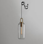 Solara Suspension en Verre Givré Swag Réglable - Neutralighting