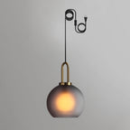 Solara Suspension en Verre Givré Swag Réglable - Neutralighting