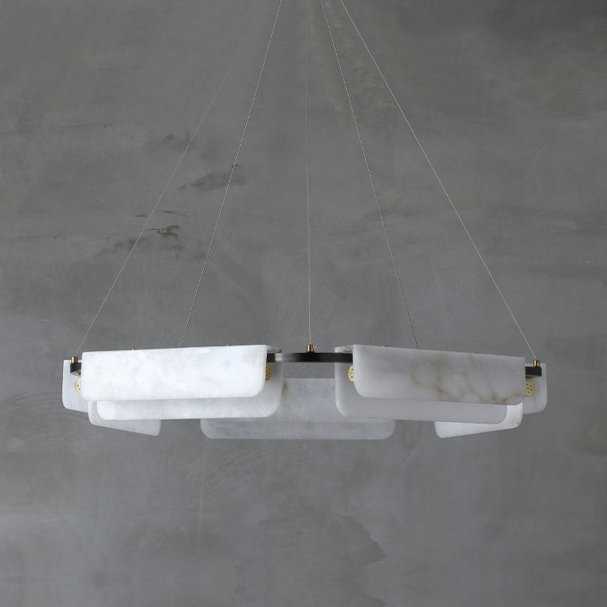 Syphaen Lustre Métal Albâtre Luxe Postmoderne - Neutralighting