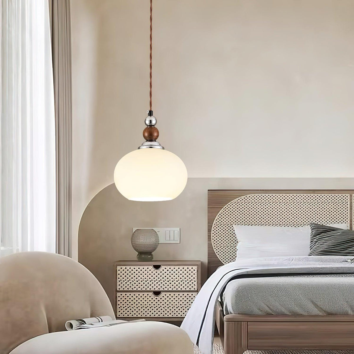 Luna Suspension Lampe en Verre Moderne - Neutralighting