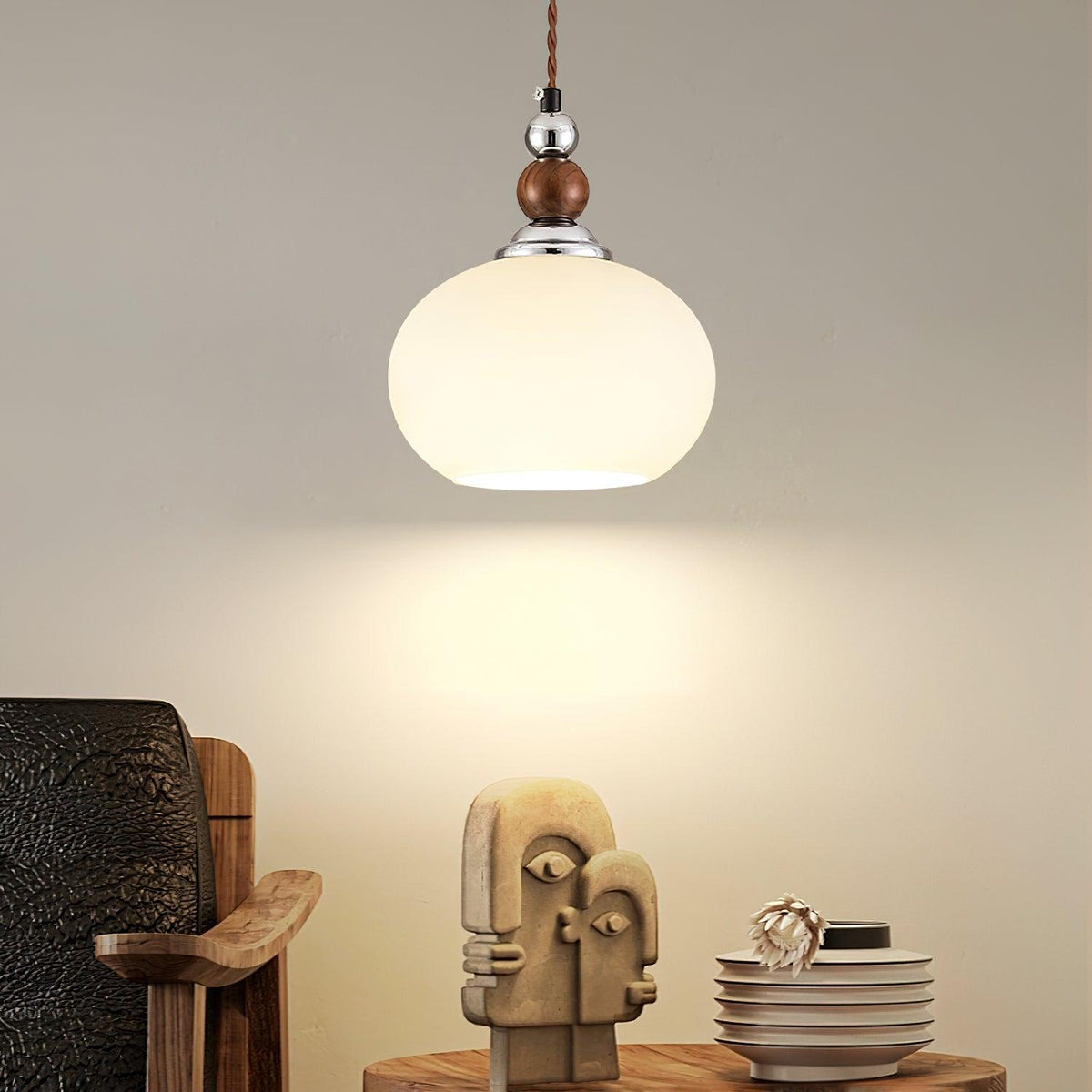 Luna Suspension Lampe en Verre Moderne - Neutralighting