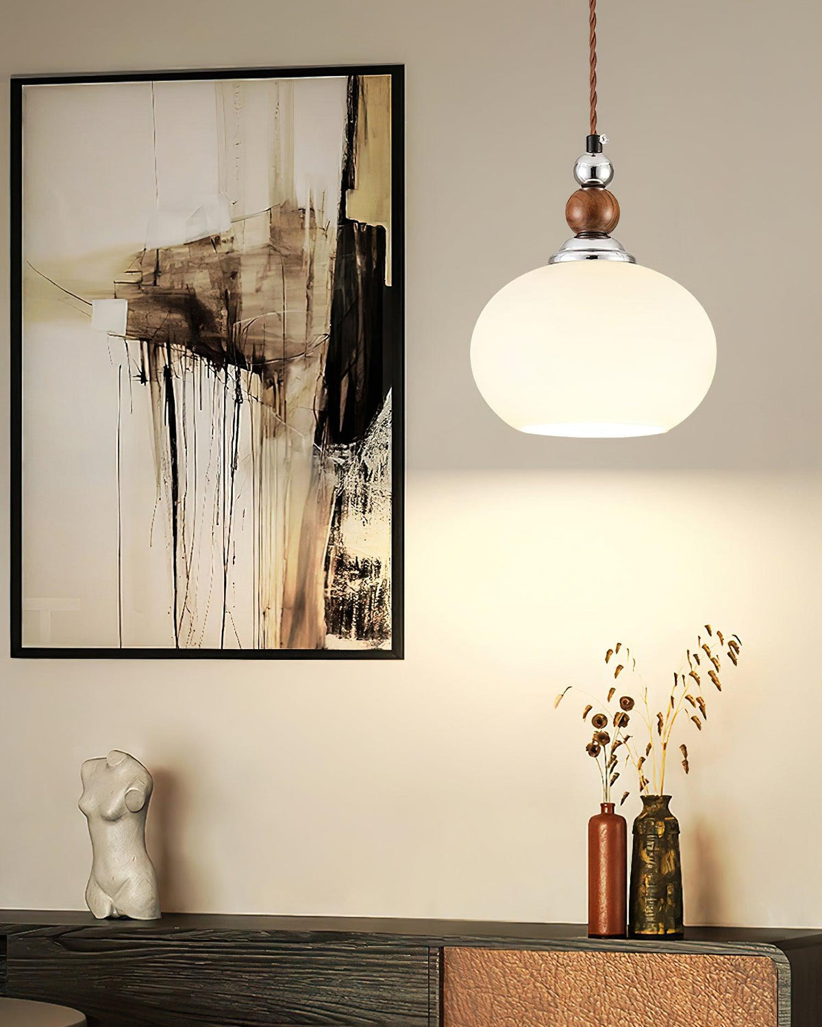 Luna Suspension Lampe en Verre Moderne - Neutralighting