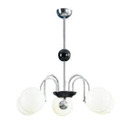 Lustra Chandelier Cadre en Tige et Blanc - Neutralighting