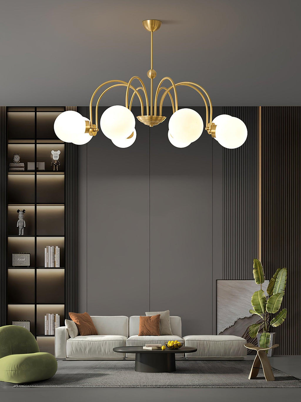 Aurora Luxe Verre Lustre - Neutralighting