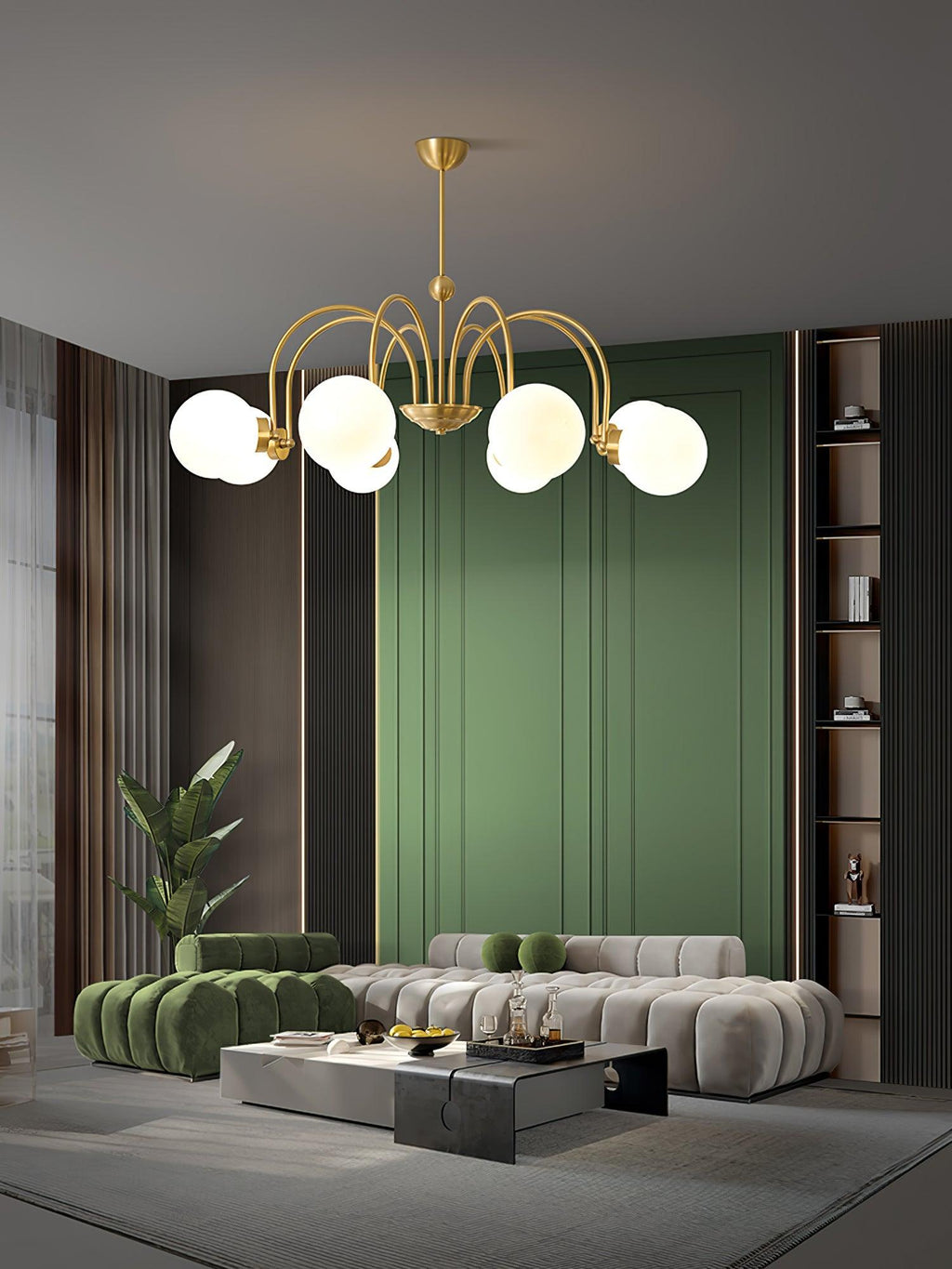Aurora Luxe Verre Lustre - Neutralighting