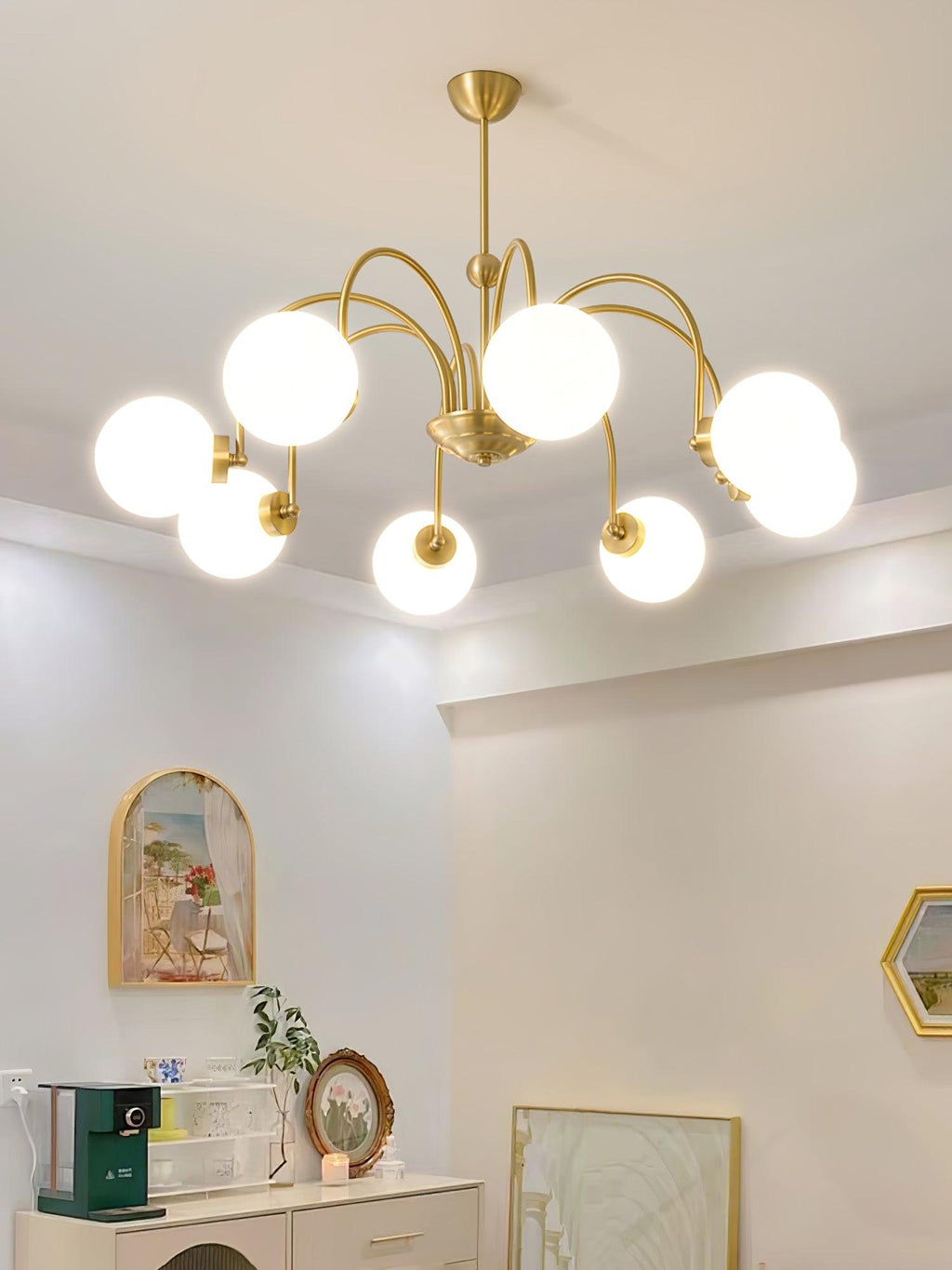 Aurora Luxe Verre Lustre - Neutralighting
