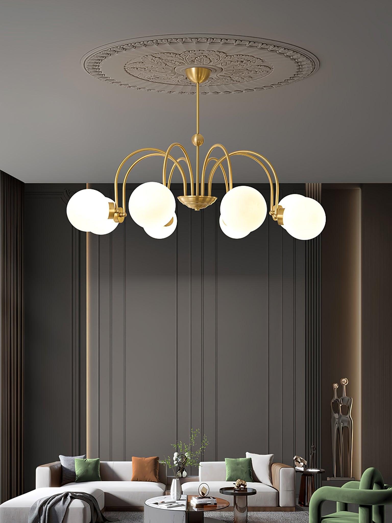 Aurora Luxe Verre Lustre - Neutralighting