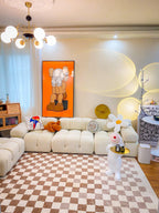 Lustra Chandelier Cadre en Tige et Blanc - Neutralighting