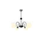 Lustra Chandelier Cadre en Tige et Blanc - Neutralighting