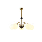Lustra Chandelier Cadre en Tige et Blanc - Neutralighting