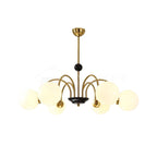 Lustra Chandelier Cadre en Tige et Blanc - Neutralighting