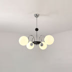 Lustra Chandelier Cadre en Tige et Blanc - Neutralighting