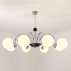Lustra Chandelier Cadre en Tige et Blanc - Neutralighting
