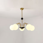 Lustra Chandelier Cadre en Tige et Blanc - Neutralighting