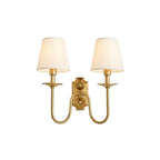 Chloe Applique Murale Vintage avec Abat-Jours en Tissu - Neutralighting