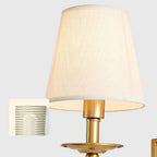 Chloe Applique Murale Vintage avec Abat-Jours en Tissu - Neutralighting
