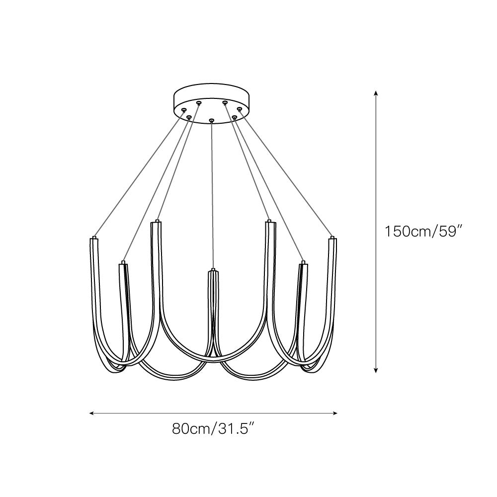 Otheara Lustre Métal LED Minimaliste Moderne - Neutralighting