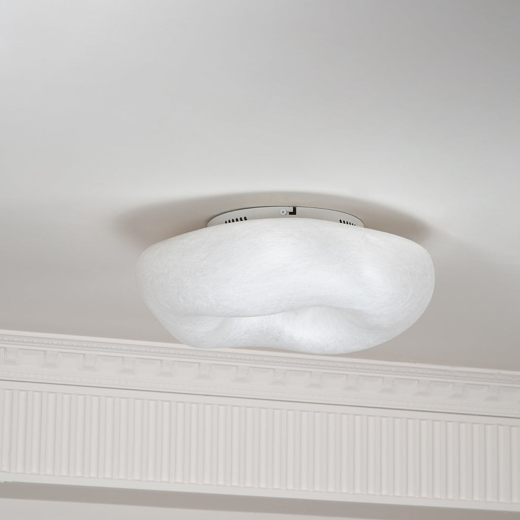 Solara Plafonnier en Forme de Nuage en Soie Élégant - Neutralighting