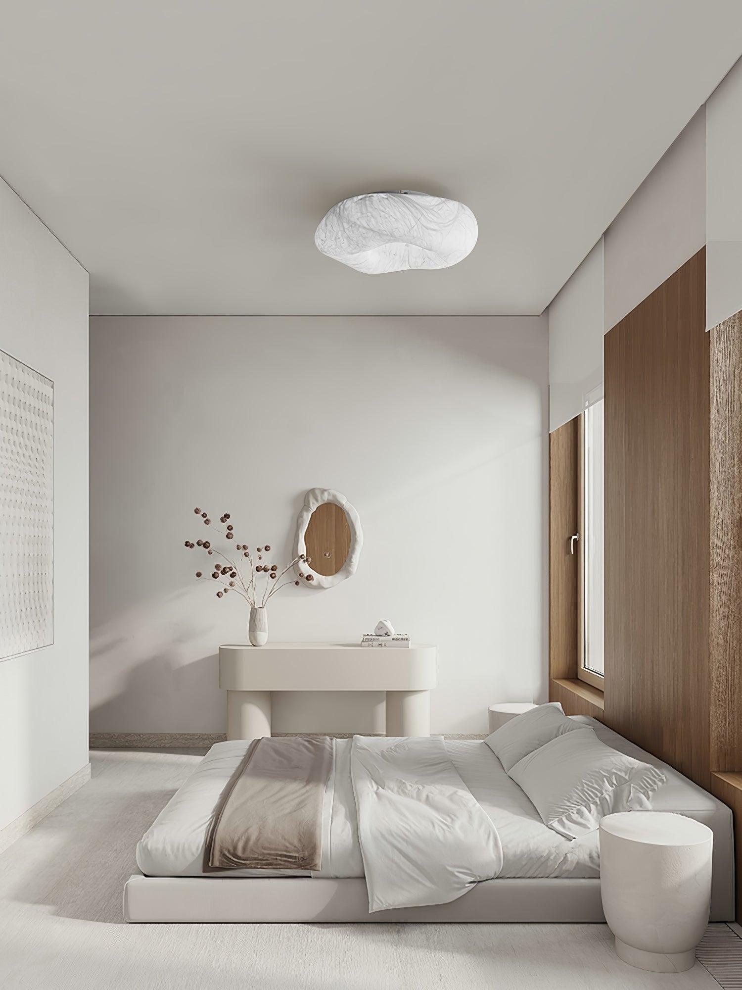 Solara Plafonnier en Forme de Nuage en Soie Élégant - Neutralighting