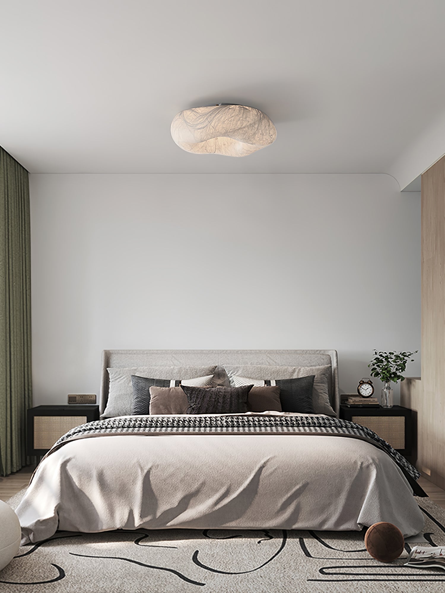 Solara Plafonnier en Forme de Nuage en Soie Élégant - Neutralighting