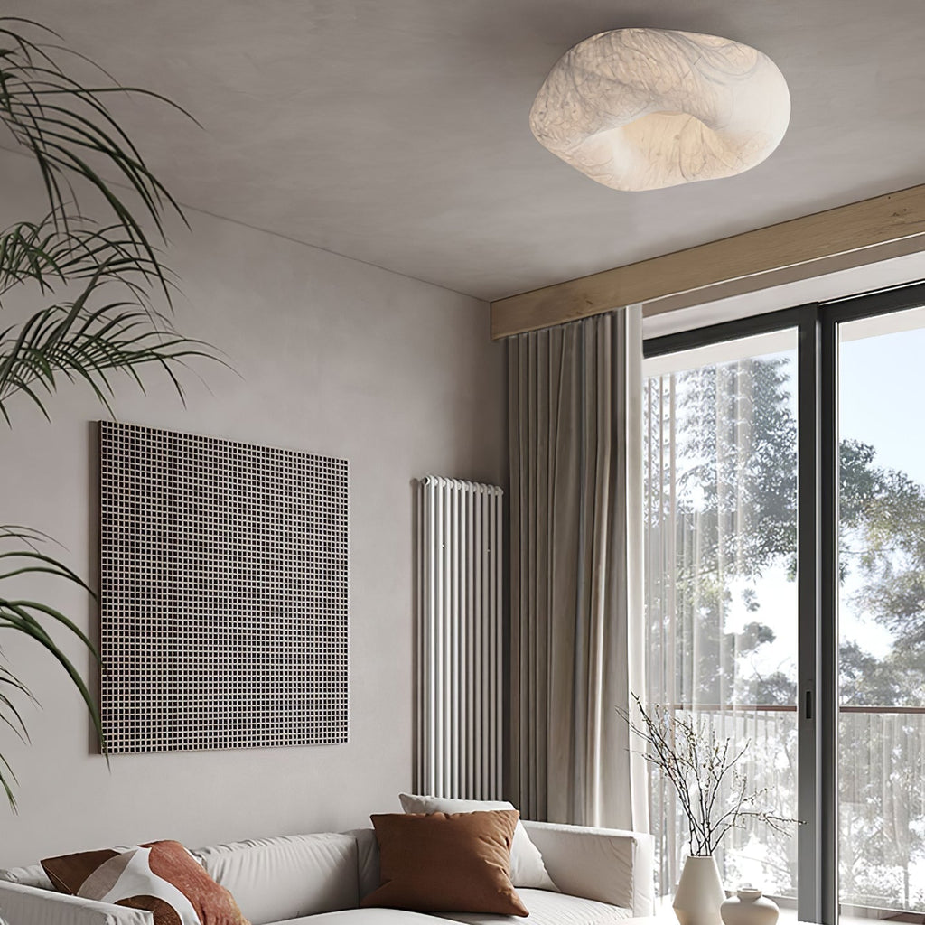 Solara Plafonnier en Forme de Nuage en Soie Élégant - Neutralighting