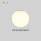 Valentina Moderne Bulle Sphère Plafonnier Verre Chambre à Coucher - Neutralighting