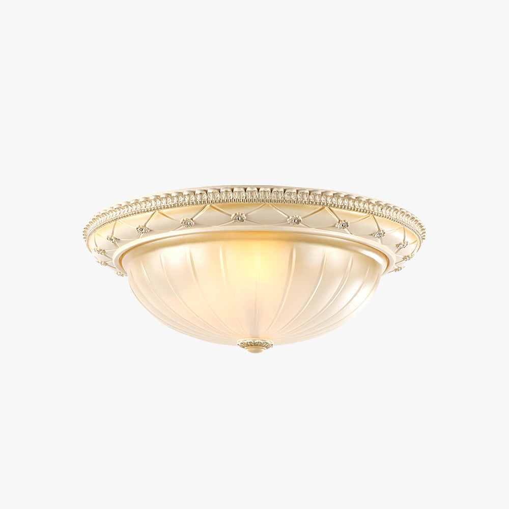 Silva Encastré Minimaliste Résine Crème Plafonnier Salon - Neutralighting