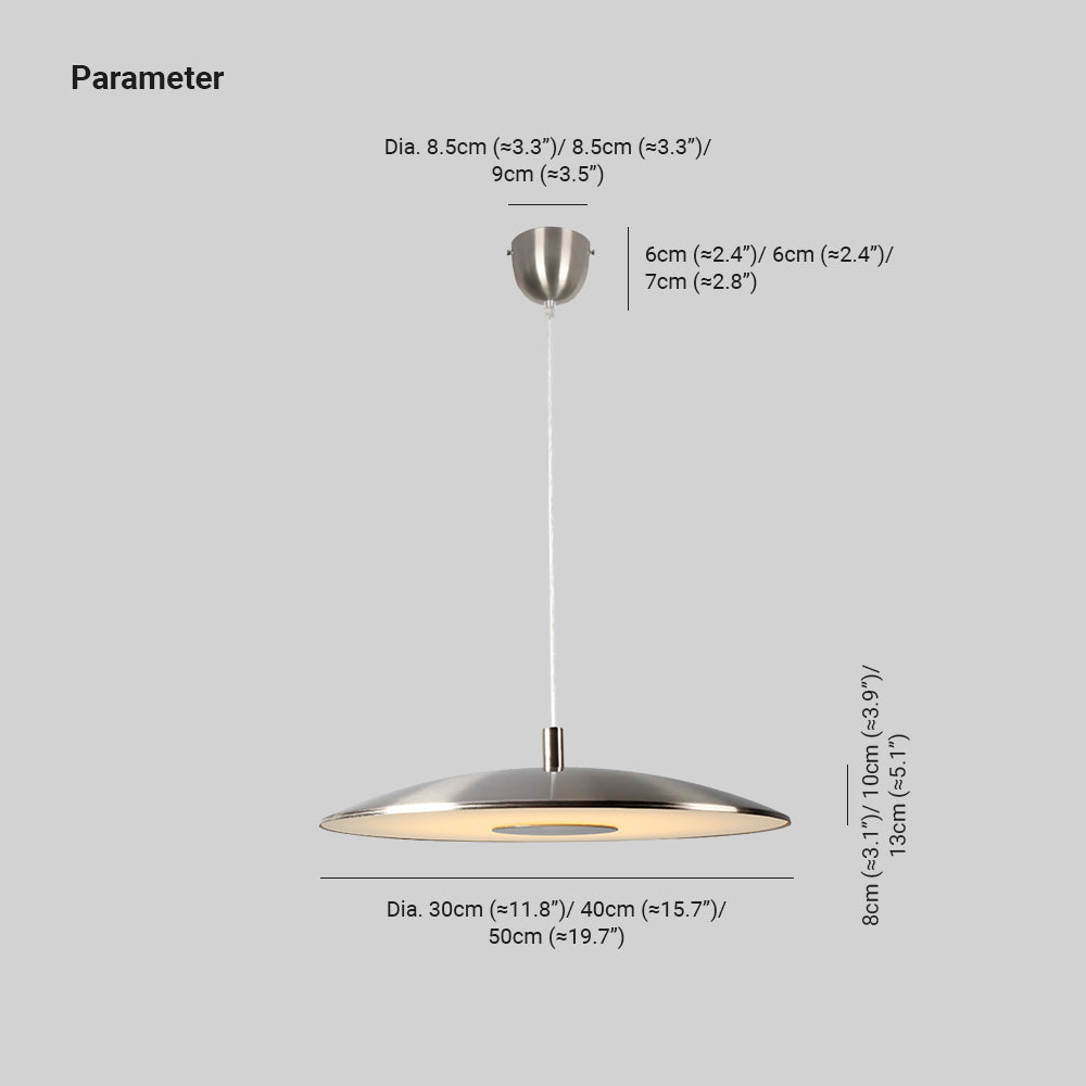 Arisha Poteau Moderne Simple Métal Suspension Salle à Manger - Neutralighting