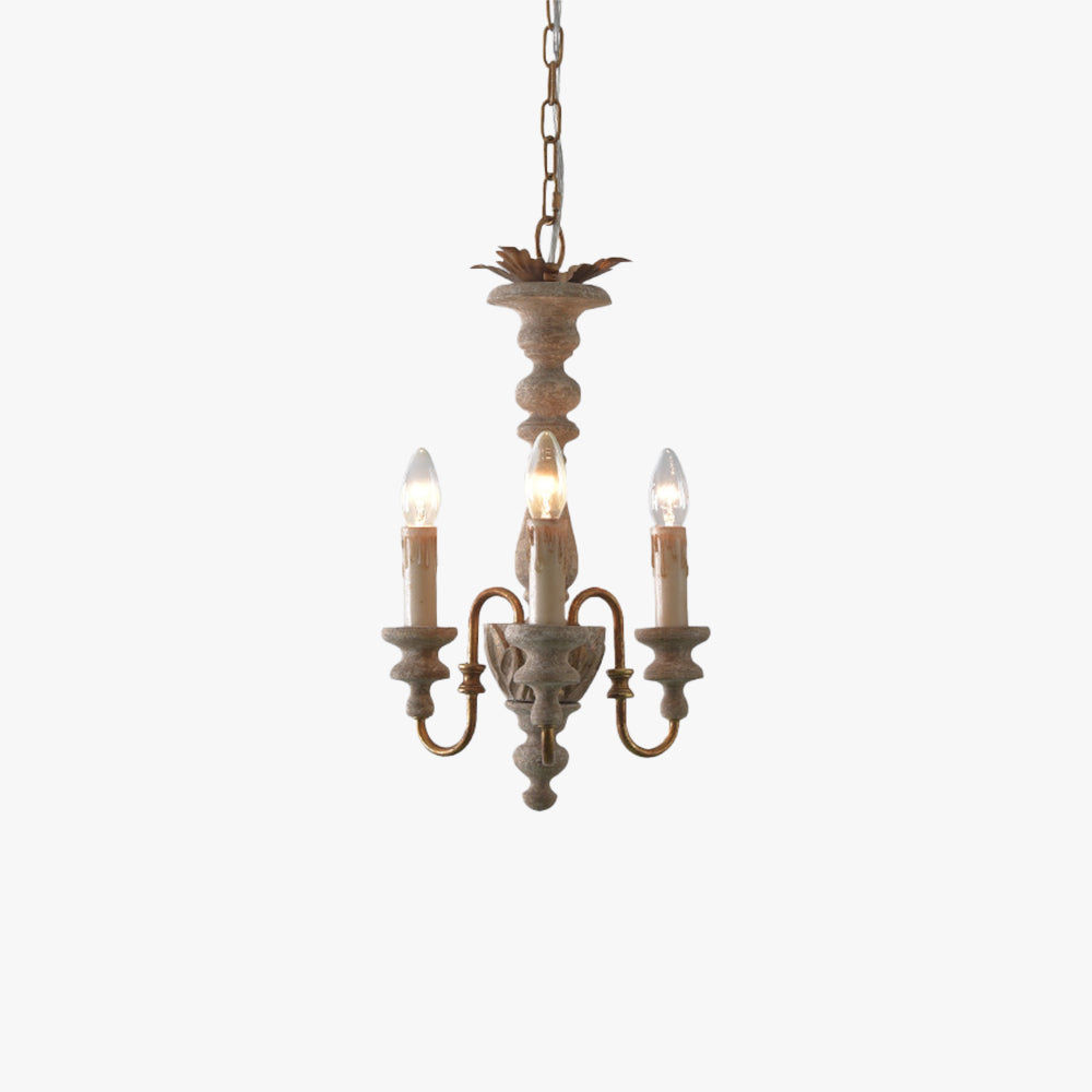 Silva Rustique Français Bois Lustre Salon Salle à Manger - Neutralighting