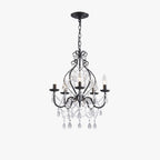 Silva Américain Cristal Métal Lustre Restaurant Salle à Manger - Neutralighting