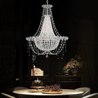 Kristy Italien Métal Cristal Lustre Plafonnier Salon Salle à Manger - Neutralighting