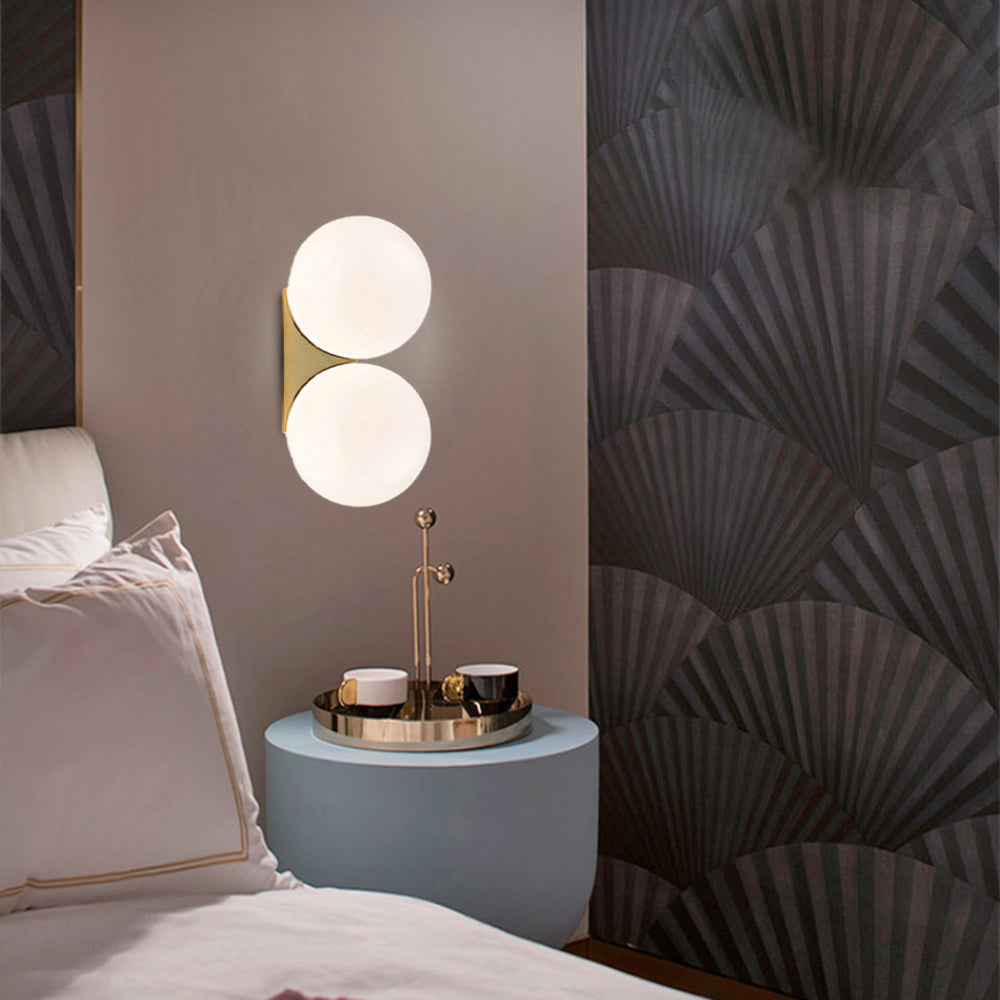 Valentina Simple Intérieur Applique Murale Métal Verre Salon Chambre à Coucher - Neutralighting