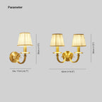 Silva Décoratif Intérieur Applique Murale Métal Tissu Salon Chambre à Coucher - Neutralighting