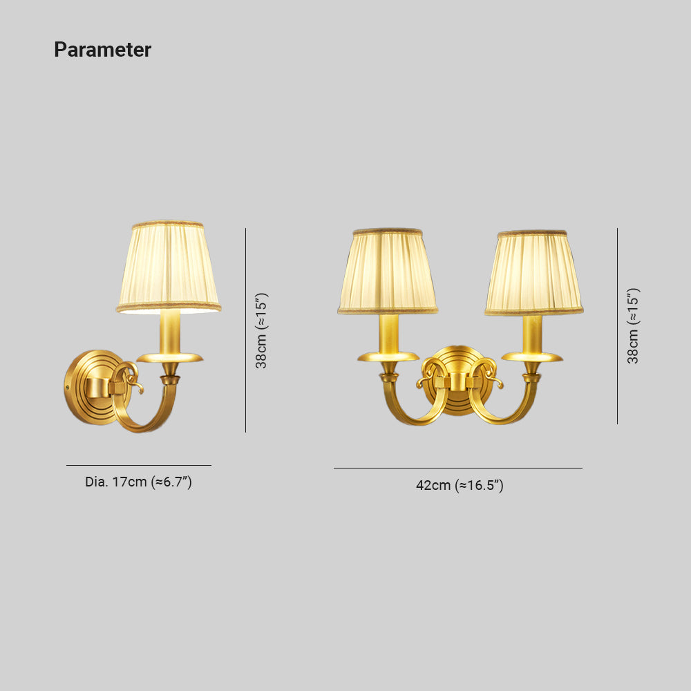 Silva Décoratif Intérieur Applique Murale Métal Tissu Salon Chambre à Coucher - Neutralighting