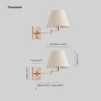 Epoch Décoratif Intérieur Applique Murale Métal Tissu Salle d'Étude Salon - Neutralighting