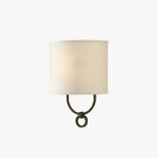 Silva Moderne Cylindrique Métal Tissu Intérieur Applique Murale Chambre à Coucher - Neutralighting