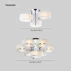 Arisha Moderne Rond Acrylique Verre Plafonnier Couloir - Neutralighting