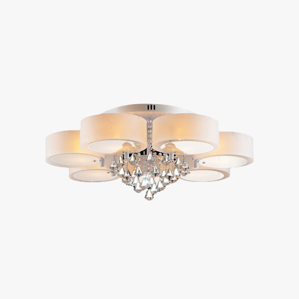 Arisha Moderne Rond Acrylique Verre Plafonnier Couloir - Neutralighting